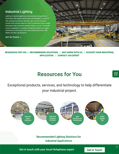 Industrial Solutions Page