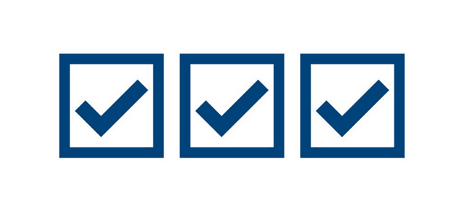Three-Check-Marks