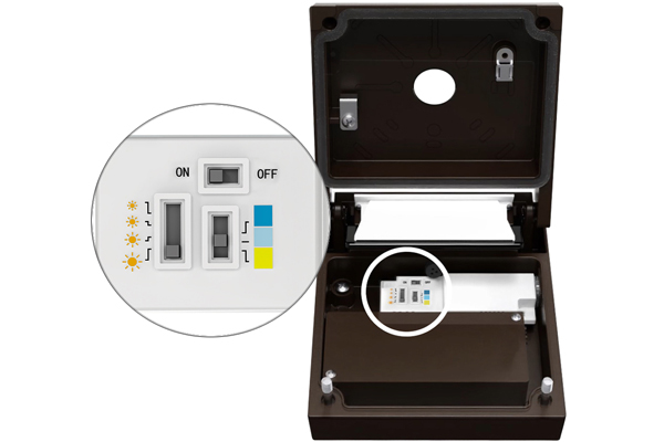 WPX0 - Easily configure CCT, lumen output and photocell options from one convenient control module during installation.k lights.
