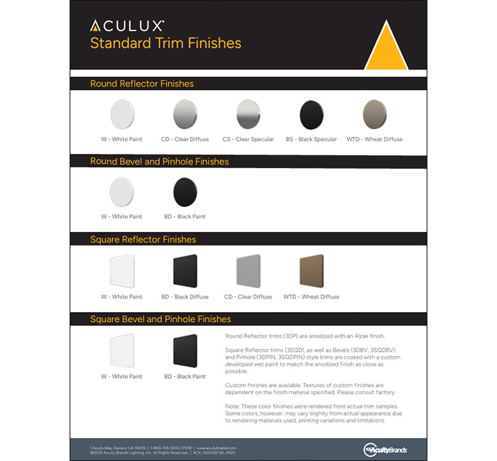 Aculux Standard Trim Finishes_700x650